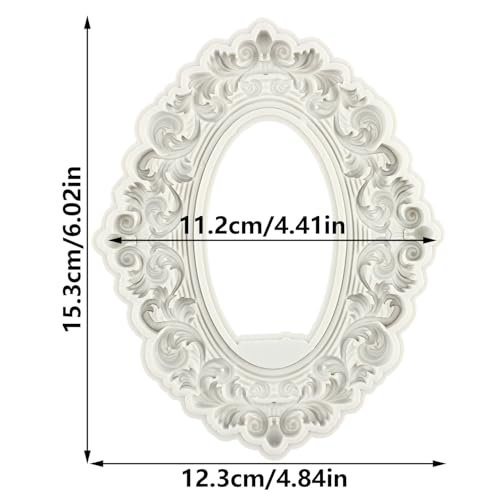 Baroque Photo Frame Silicone Mold for Cake Decorating & Crafts - Style C