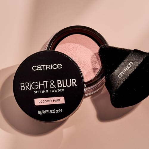 Fragrance-Free Soft Pink Loose Setting Powder with Brightening & Blurring Effects - New