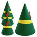 Green Christmas Elf Hat Bulk for Adults Kids - Reusable Felt Costume Accessory
