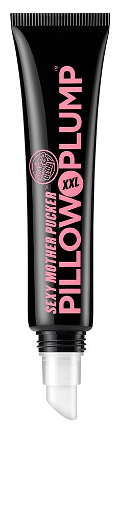 Soap & Glory Sexy Mother Pucker XXL Lip Plumper Gloss - Hydrating High Shine Vegan Formula - Clearvoyant (0.3 fl oz)
