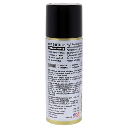 Salon Grafix High Beams Root Cover-Up Spray - Black, 2.7 oz - Temporary Hair Color
