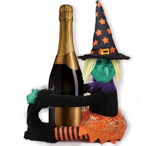 Halloween Witch Tree Topper - Black & Orange Plush Decor for Fall & Halloween - Variation of Halloween