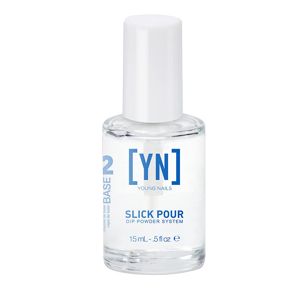 Young Nails Slickpour Base - Professional Quality Nail Enhancement | 2 Ounce Size