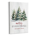 Christmas Tree Wall Art Decor Canvas Framed 16x24 - Merry Everything