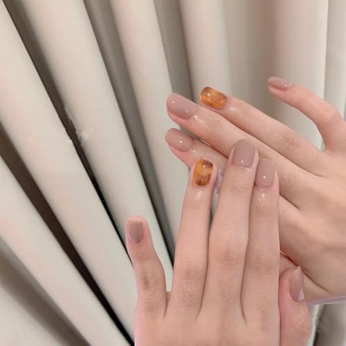 Light Brown Nail Polish 12ml Quick Dry Nude Lacquer for Nail Art