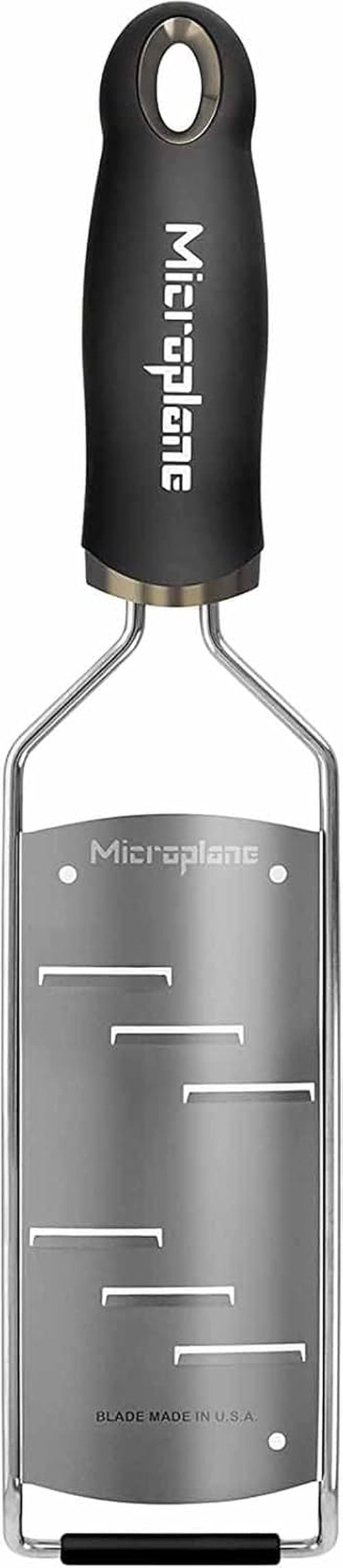 Microplane Gourmet Series Parmesan Cheese Shaver - Handheld Design in Sleek Black Finish