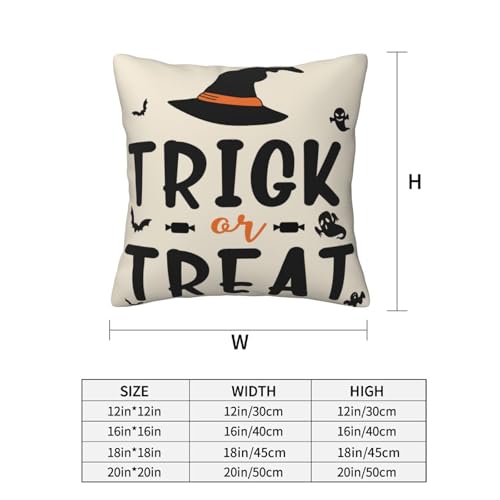 Halloween Throw Pillow Covers 18x18 Set of 2 - Outdoor Spooky Decorative Pillow Covers