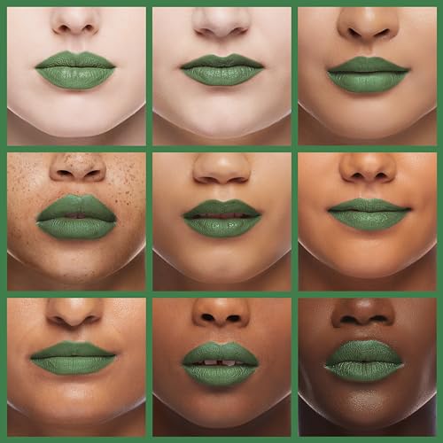 AKARY Green Matte Lipstick & Face Paint Set for Halloween & Cosplay