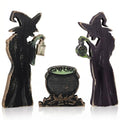 Halloween Witch Decor - Witch Figurines & Cauldron Scene - Indoor Halloween Decorations - Variation: Witch