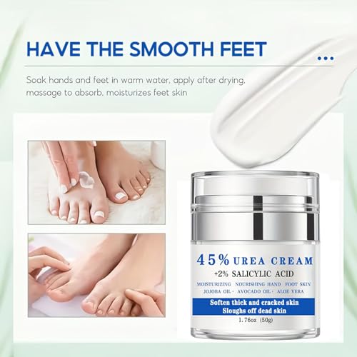 Urea Cream 45% Plus 2% Salicylic Acid Foot & Hand Moisturizer - 1.75 Fl Oz