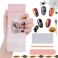 Halloween Cured Gel Nail Polish Strips - Full Wrap Nail Art Stickers - Variation A
