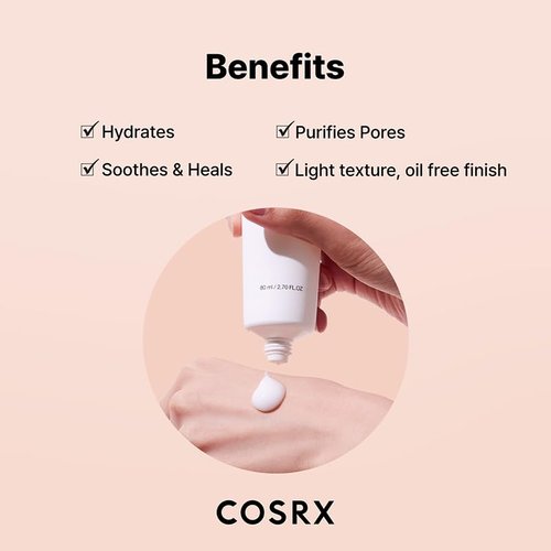 COSRX AC Collection Soothing Moisturizer - Lightweight Aloe Vera Formula, 80ml | Paraben & Animal Testing Free