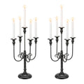 20 Inch Black Candelabra Set of 2 Halloween Gothic Table Centerpieces