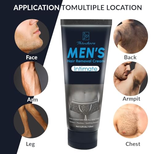 Men's Intimate Hair Removal Cream Painless & Effective for All Skin Types