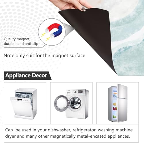 Bohemian Beach Dishwasher Magnet Cover - 23 x 26 in Magnetic Refrigerator Panel