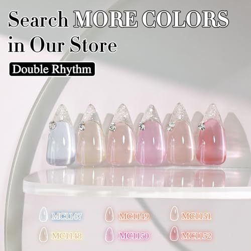 Double Rhythm Cat Eye Gel Polish - Silver Magnetic Holographic Glitter 15ML