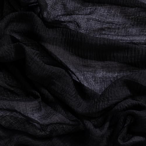 Socomi Black Cheesecloth Table Runner for Wedding & Party Decor - 1 Pack