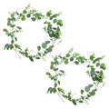 Two-Pronged Eucalyptus Aquatic Vines - 2 Packs, 70.87-Inch Simulated Plant Decor