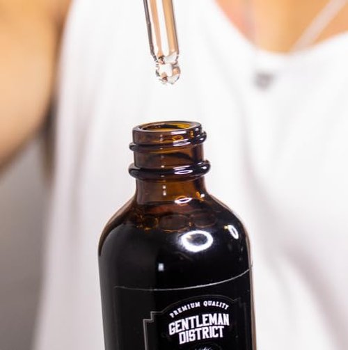 Gentleman District Premium Beard Oil, 2 fl oz, Natural Oils Blend with Castor, Coconut and Almond Oil