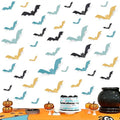 Halloween Bat Wall Decals Set - 48pcs 3D Stickers for Home & Party Decor