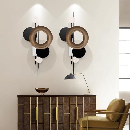 22-Inch Large Metal Wall Decor - Modern 3D Wall Art Sculptures for Living Room & Bedroom