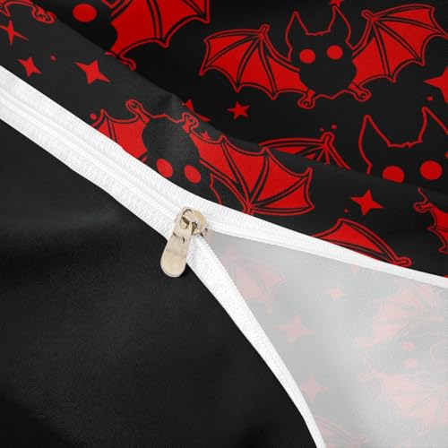 Halloween Bat Bedding Set for Kids - Full Size Glitter Stars Galaxy Comforter Cover - Multi 43 / No Comforter