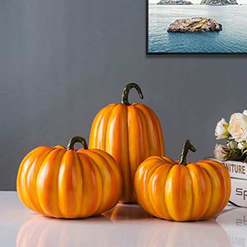 Halloween Resin Pumpkin Decoration 19x14x14cm - Indoor & Outdoor Fall Decor