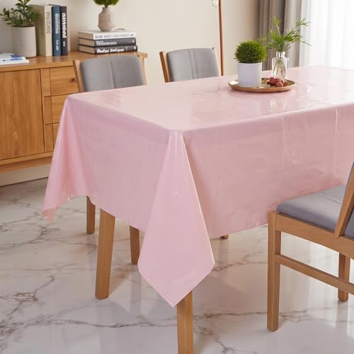 Pastel Plastic Tablecloths 6-Pack 54x108 Inch Waterproof Disposable Party Covers - 6 Colors