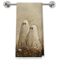 Halloween Ghost Kitchen Hand Towels - 16x24in Decorative Dish Towels - Ghost Towel Variation