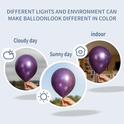 Black and Metallic Purple Balloon Garland Kit - Galactic Themed Party Decorations