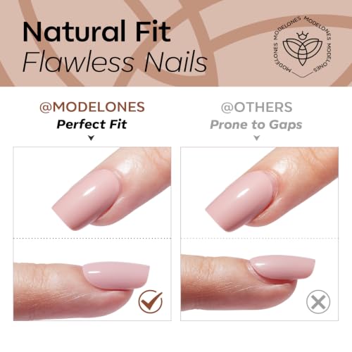 Modelones Fall Leopard Press On Nails Short Square Halloween Fake Nails - A3-Leopard
