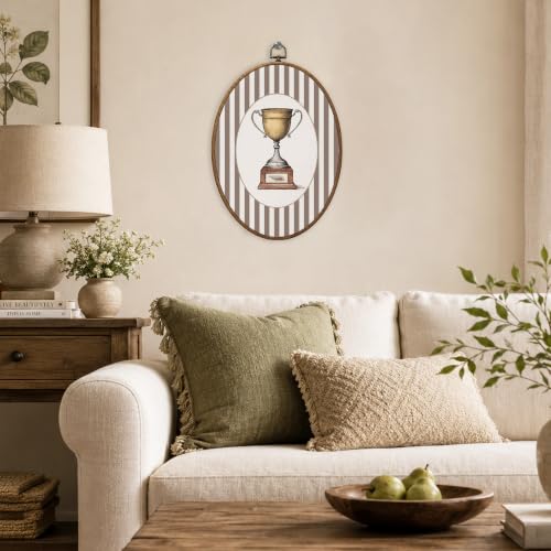 Kids Room Canvas Wall Art Trophy Cup - Color 23 8.6x11.4 Inches