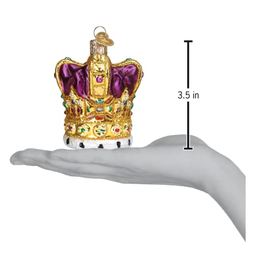Royal Crown Christmas Ornament - Handcrafted Glass Holiday Tree Decoration
