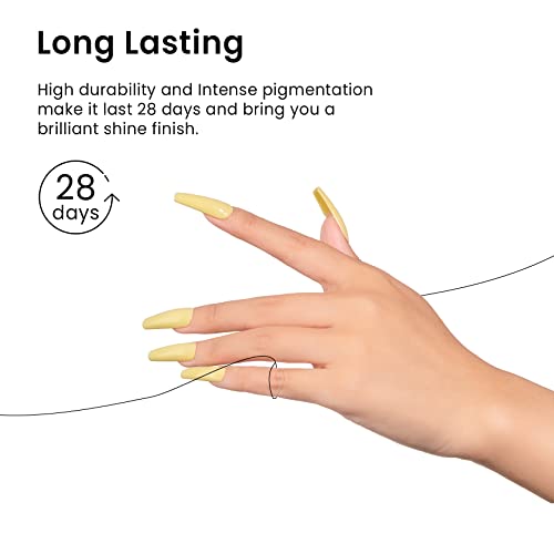 Gel Nail Polish - Goose Yellow, Bright Pastel, 15ml, UV & LED Soak-Off