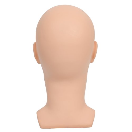 RUISIMEI Bald Mannequin Head Male Professional Cosmetology Manikin Head for Wig Making, Display wigs, eyeglasses, hairs, T pins,with Free Clamp
