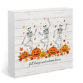 Funny Fall Halloween Pumpkin Sign Home Office Decor Autumn Decorations - Autumn Leaves Variation