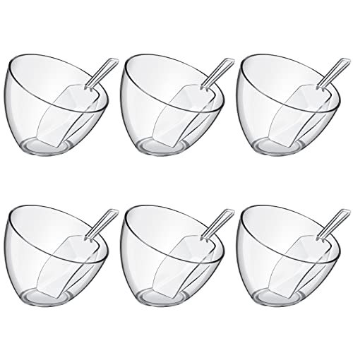 12 Pcs Acrylic Candy Bowls with Scoops for Party Buffet - 25 oz Variation of 12