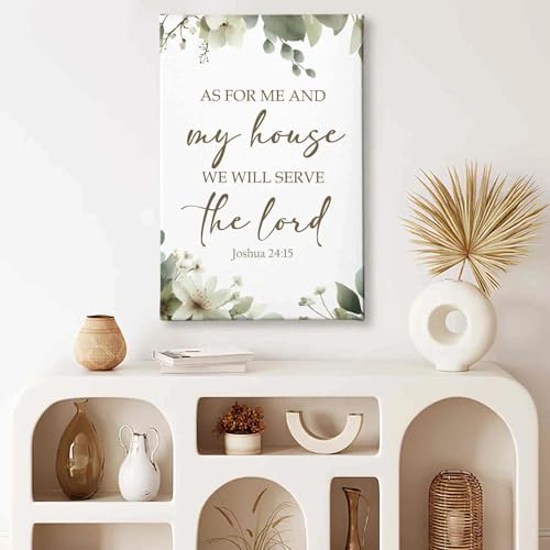 Big Christ Wall Decor Canvas - Biblical Scripture Artwork for Home, 36x24 - Religious Wall Art