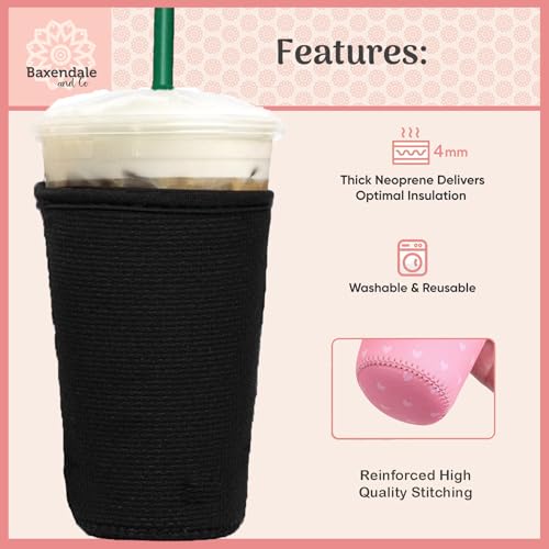 Reusable Coffee Sleeve Set - Small, Medium, Large Halloween Neoprene Cup Sleeves