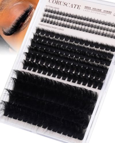 A-Lash Clusters Cat Eye 10-24mm Lash & Bottom Lash Mega Volume Set - Dramatic Look