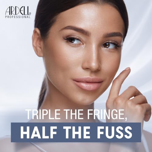 Individual Trios Long Black False Lashes - Knotted Flare Finish, 4 Pack