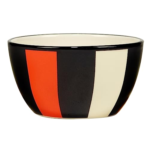 Halloween Ceramic Dessert & Snack Bowls - Set of 4, 5.5-inch Spooky Tableware