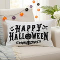 Halloween Pillow Covers 12x20 Inch Gothic White Decor for Sofa Bed Home