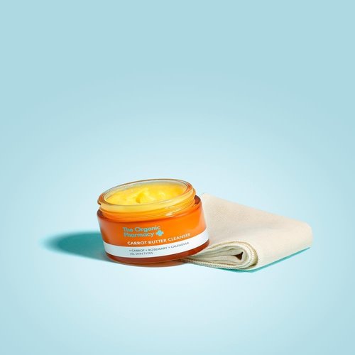 Organic Pharmacy Carrot Butter Cleanser - Balm to Oil Makeup Remover for All Skin Types | 1.18 Fl Oz