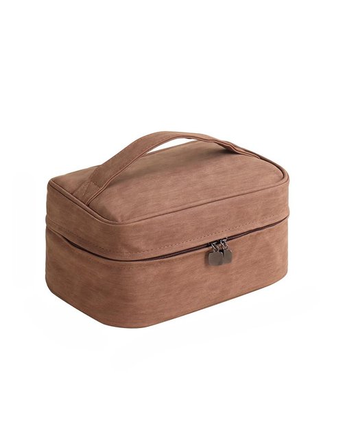 Hemompito Cosmetic Bag for Women, Large Makeup Bag with Detachable Small Bag, Waterproof Makeup Pouch with Handle & Multiple Compartments, Smooth Zippers, Easy to Clean, Built to Last for Home, Travel