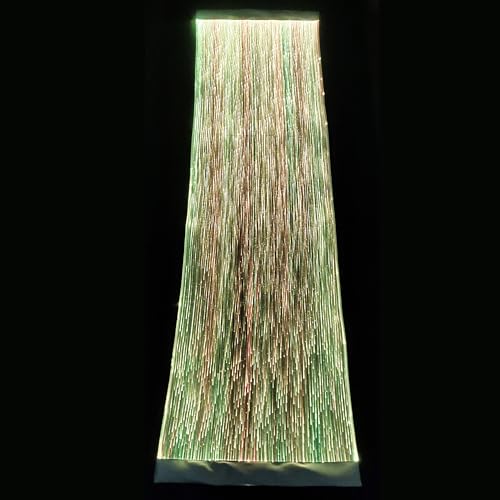 LED Fiber Optic Light Up Coffee Table Runner - White Fabric for Party & Holiday Decor