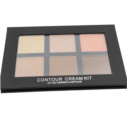Skiennix Contour and Highlighting Makeup Kit - 6 Color Cream Palette for Medium Skin Tone