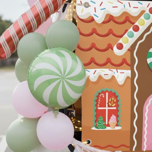 Candy Trunk or Treat Car SUV Decorations Set with String Lights & Banner - Pink & Green