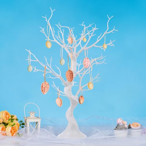 White Artificial Tree for Table Centerpiece - Small Fake Tree Decoration