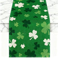 St. Patrick's Day Table Runner 72x13 Inches Shamrocks Festive Home Decor